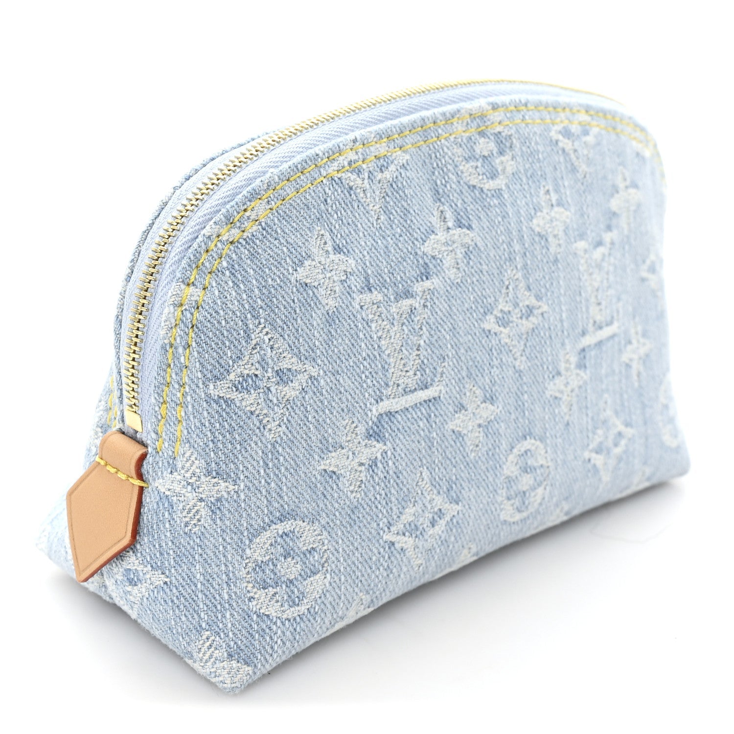 Louis Vuitton Denim Monogram Pochette Cosmetique PM Sky Blue