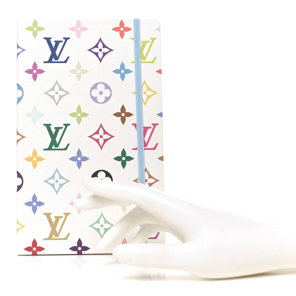 Louis Vuitton LV x TM Monogram Multicolor Jane Notebook MM White