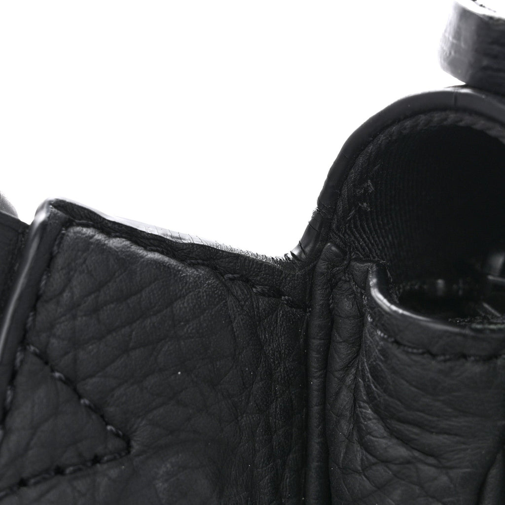 Louis Vuitton Taurillon Monogram S Lock Sling Bag Black