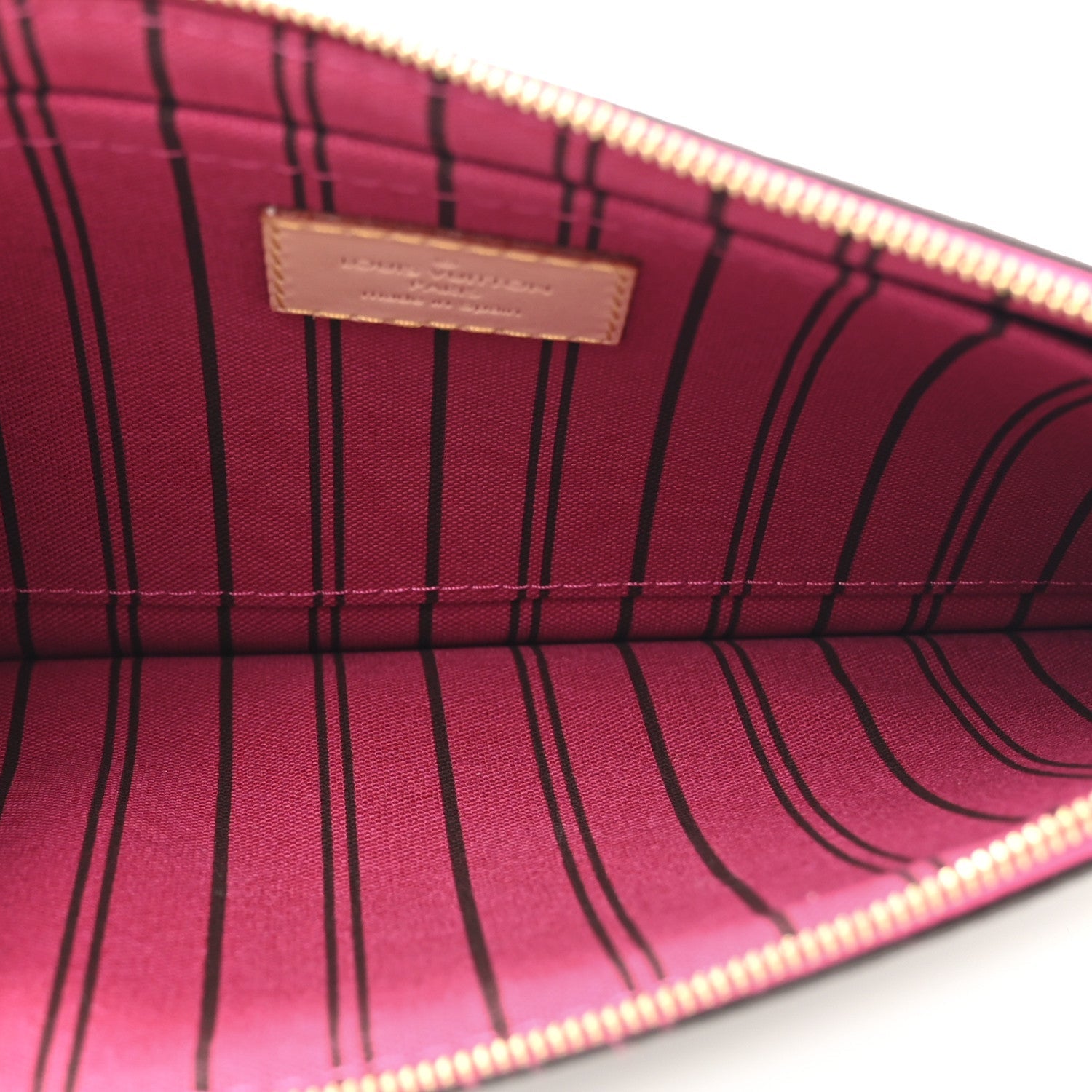 Louis Vuitton Monogram Neverfull MM GM Pochette Pivoine