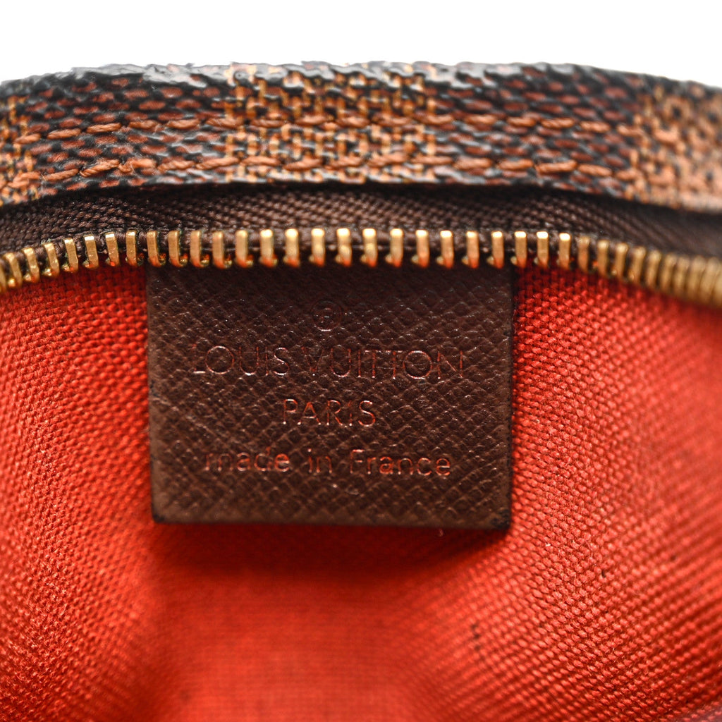 Louis Vuitton Damier Ebene Trousse Make Up Bag Pochette