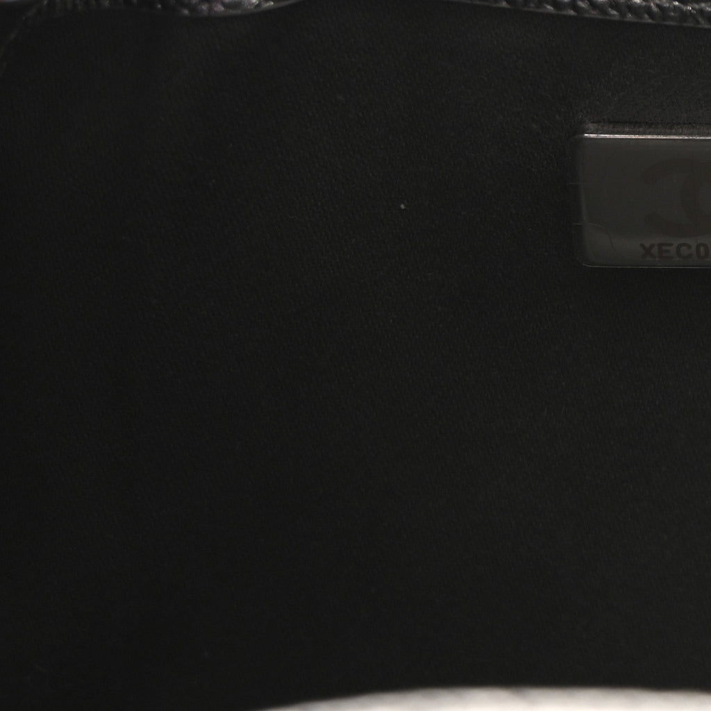Chanel Metallic Caviar Quilted Mini Chanel 25 Handbag Anthracite