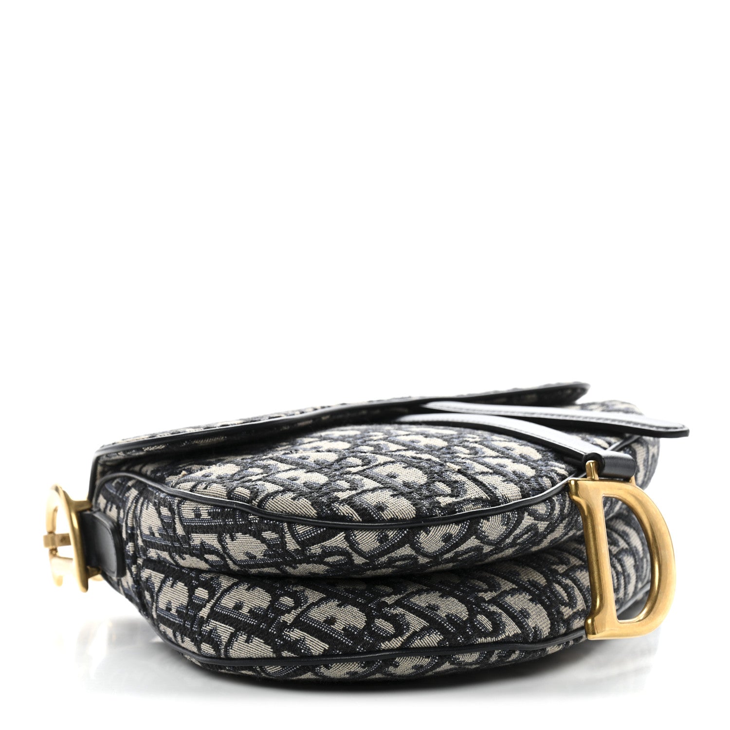 Christian Dior Oblique Saddle Bag Blue