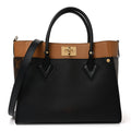Louis Vuitton Calfskin Monogram On My Side MM Black