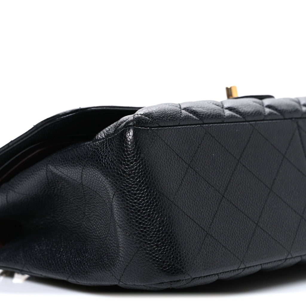 Chanel Caviar Quilted Jumbo Double Flap Black