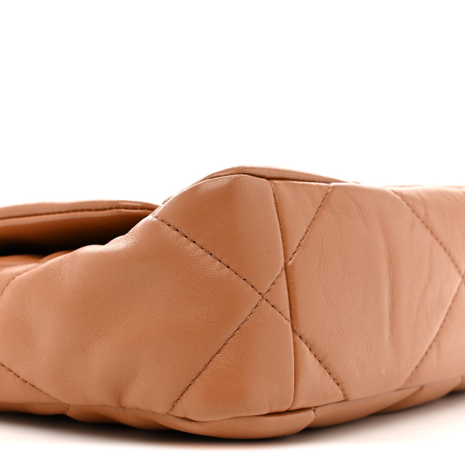 Chanel Lambskin Quilted Medium Chanel 19 Flap Brown