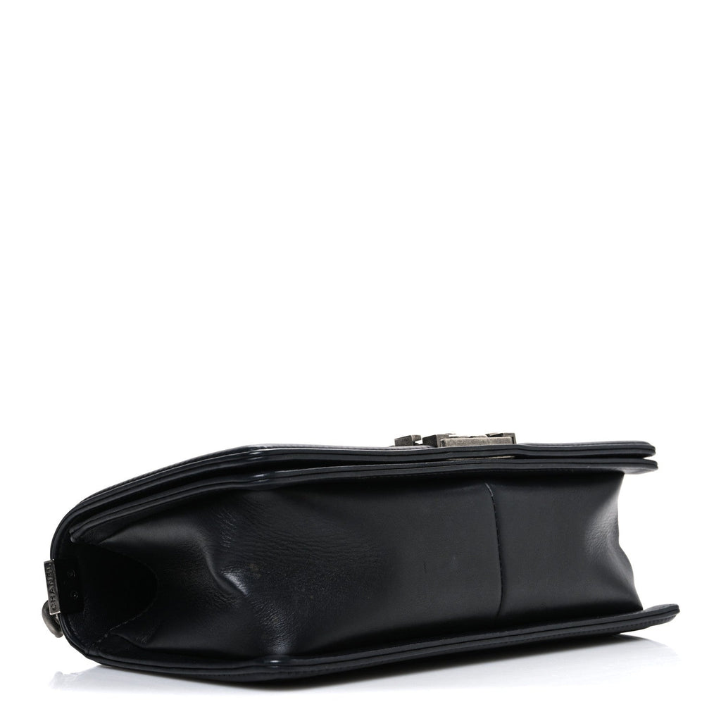 Chanel Lambskin Quilted Medium Boy Flap Black