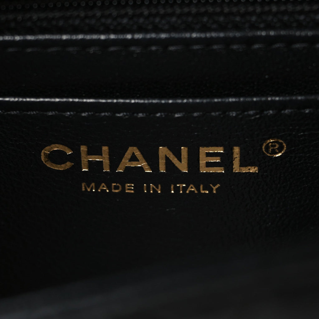Chanel Lambskin Quilted Mini Square Flap Black