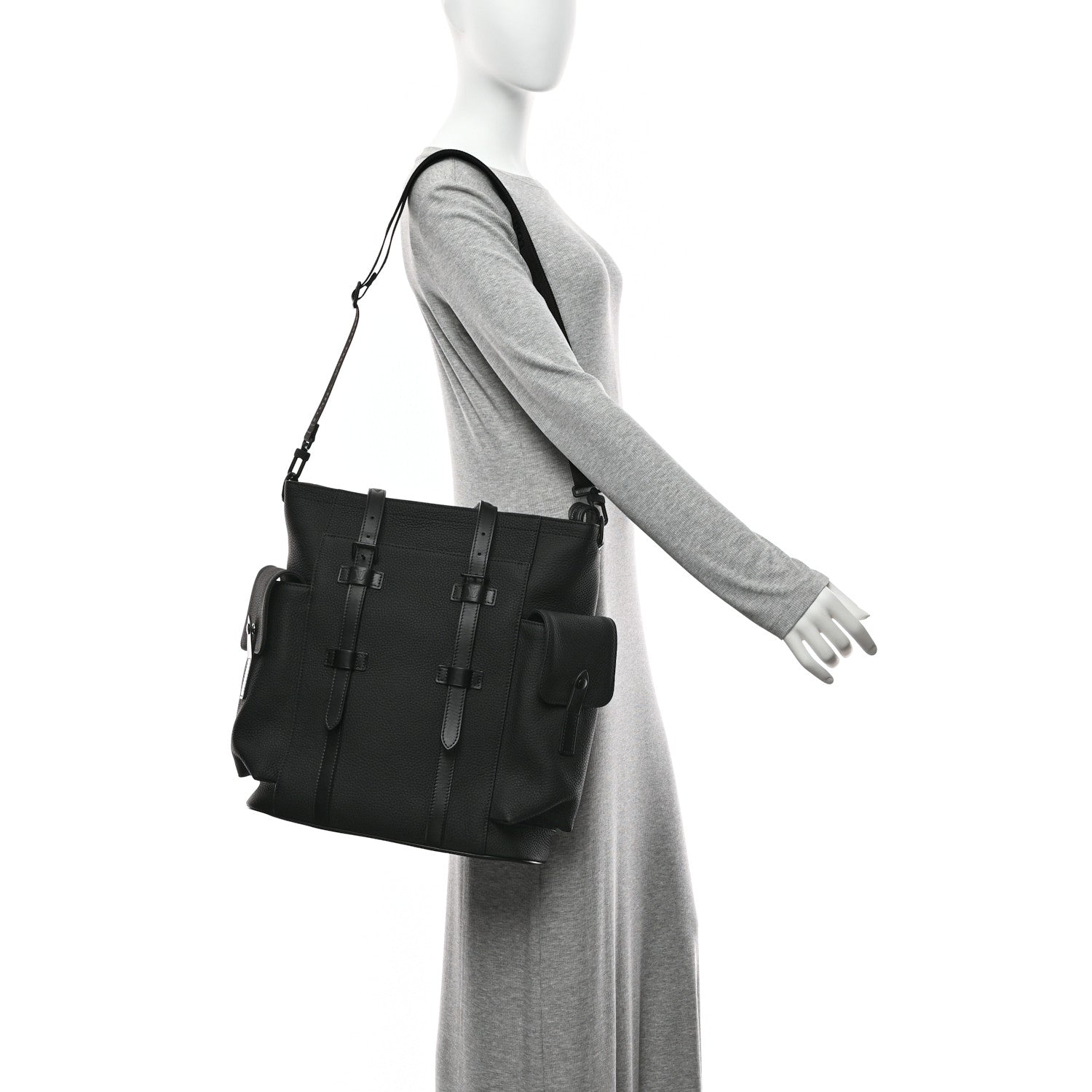Louis Vuitton Taurillon Christopher Tote Black