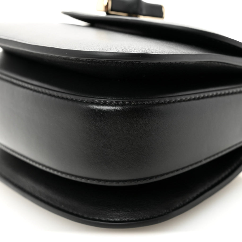 Gucci Boarded Dyana Lux Calfskin Mini Bamboo 1947 Top Handle Bag Black