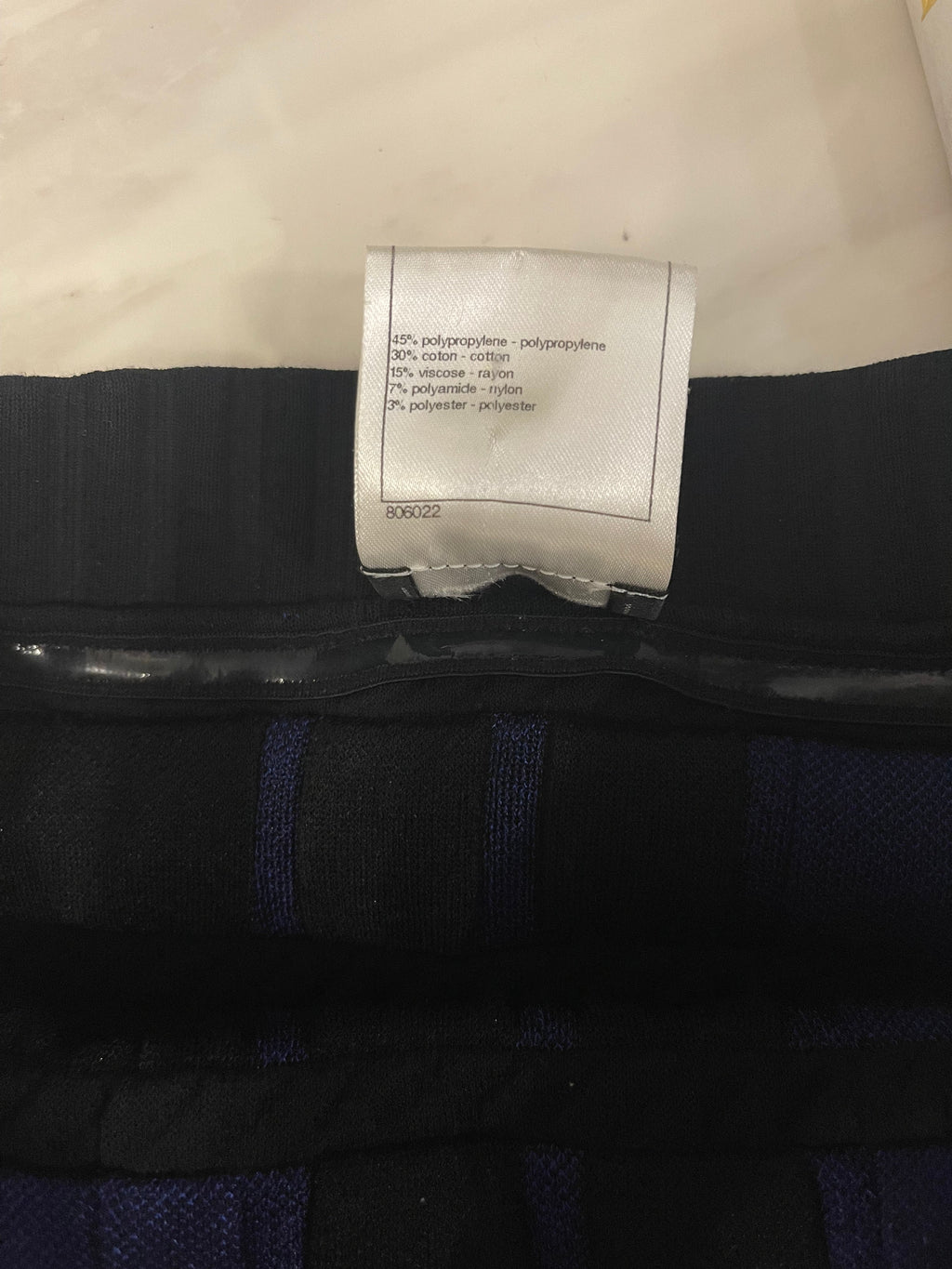 Chanel Spring 2013 Black and Electric Blue Checked Bandeau Dress Size FR 36 (UK 8)