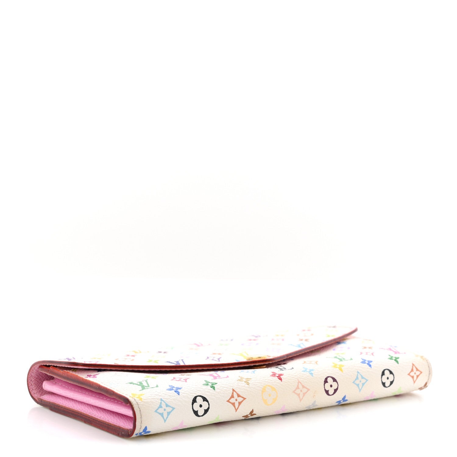 Louis Vuitton Monogram Multicolor Sarah Wallet NM White Litchi