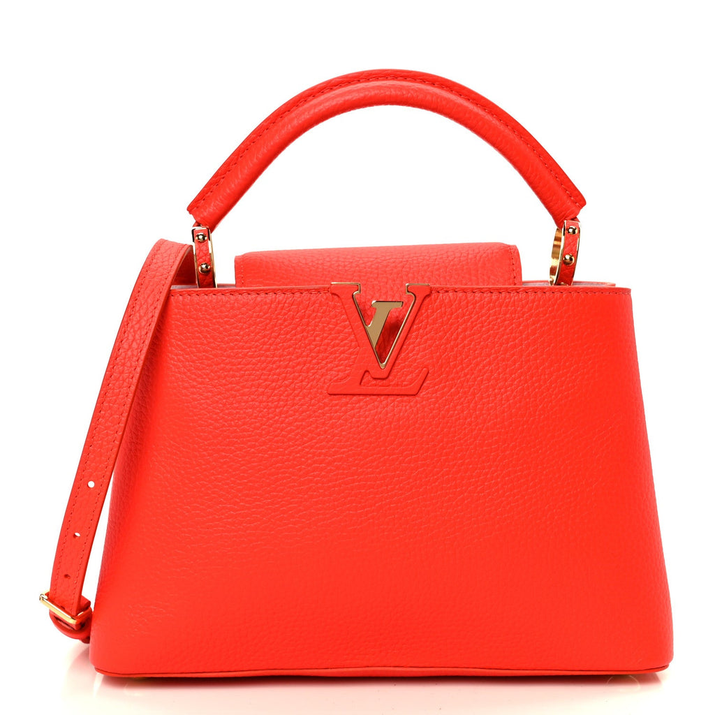 Louis Vuitton Taurillon Capucines BB Tonic Orange