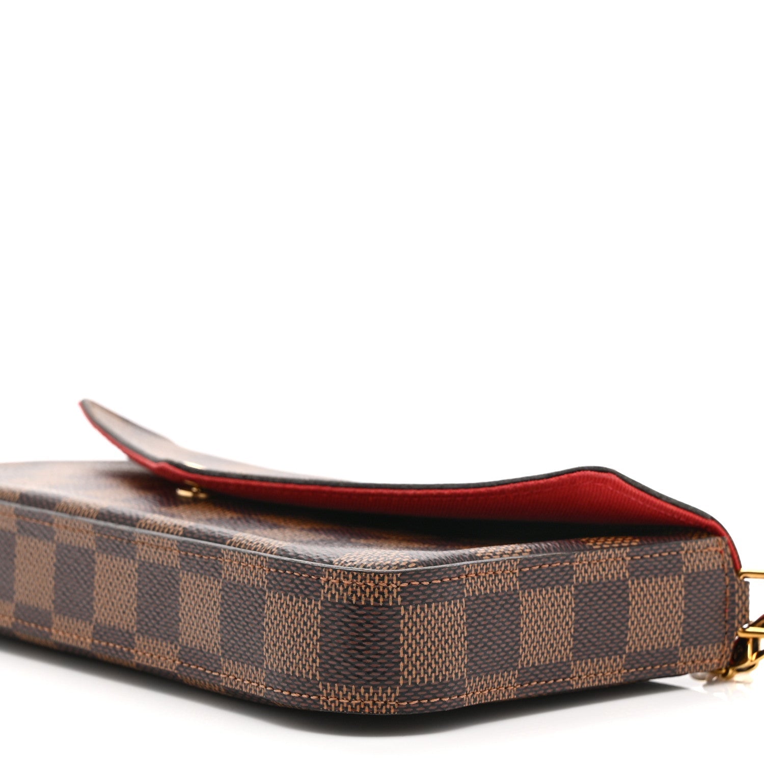 Louis Vuitton Damier Ebene Pochette Felicie Chain Wallet