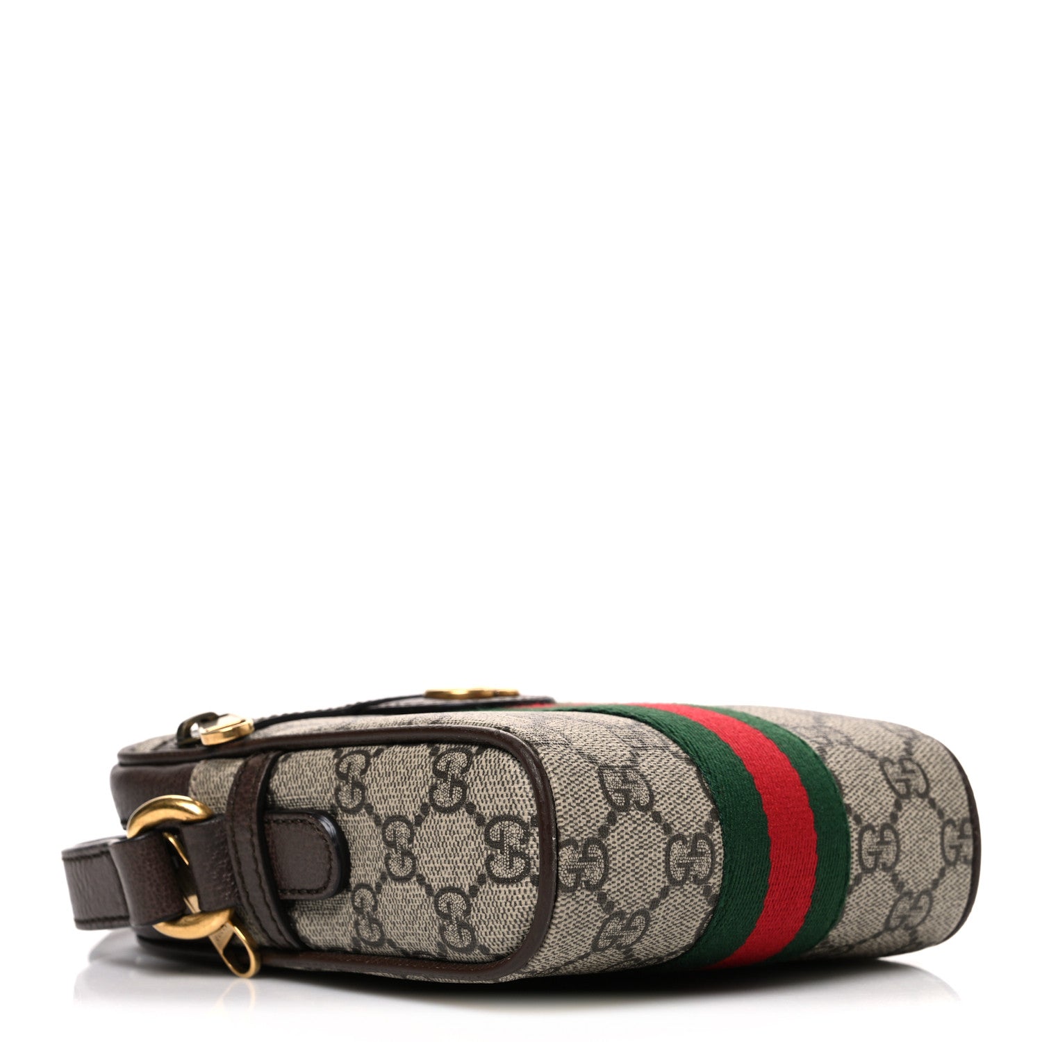 Gucci GG Supreme Monogram Web Mini Ophidia Messenger Brown