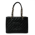 Chanel Caviar Quilted Grand Shopping Tote GST Black
