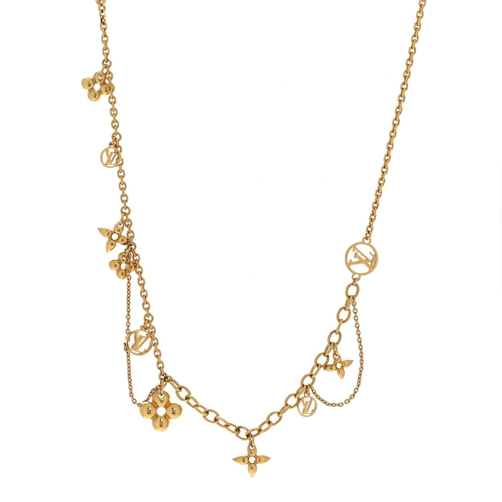 Louis Vuitton Metal Blooming Supple Necklace Gold