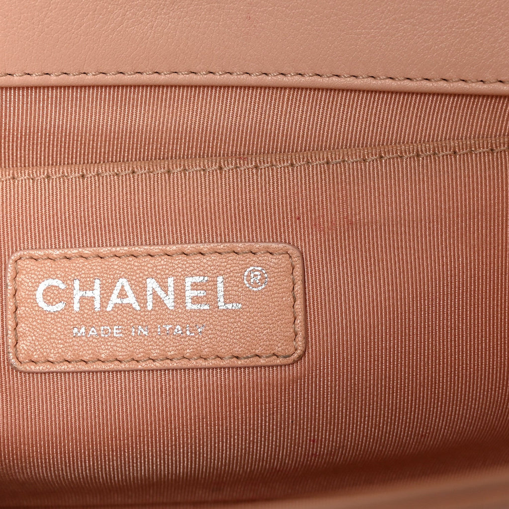 Chanel Lambskin Quilted Medium Boy Flap Light Pink