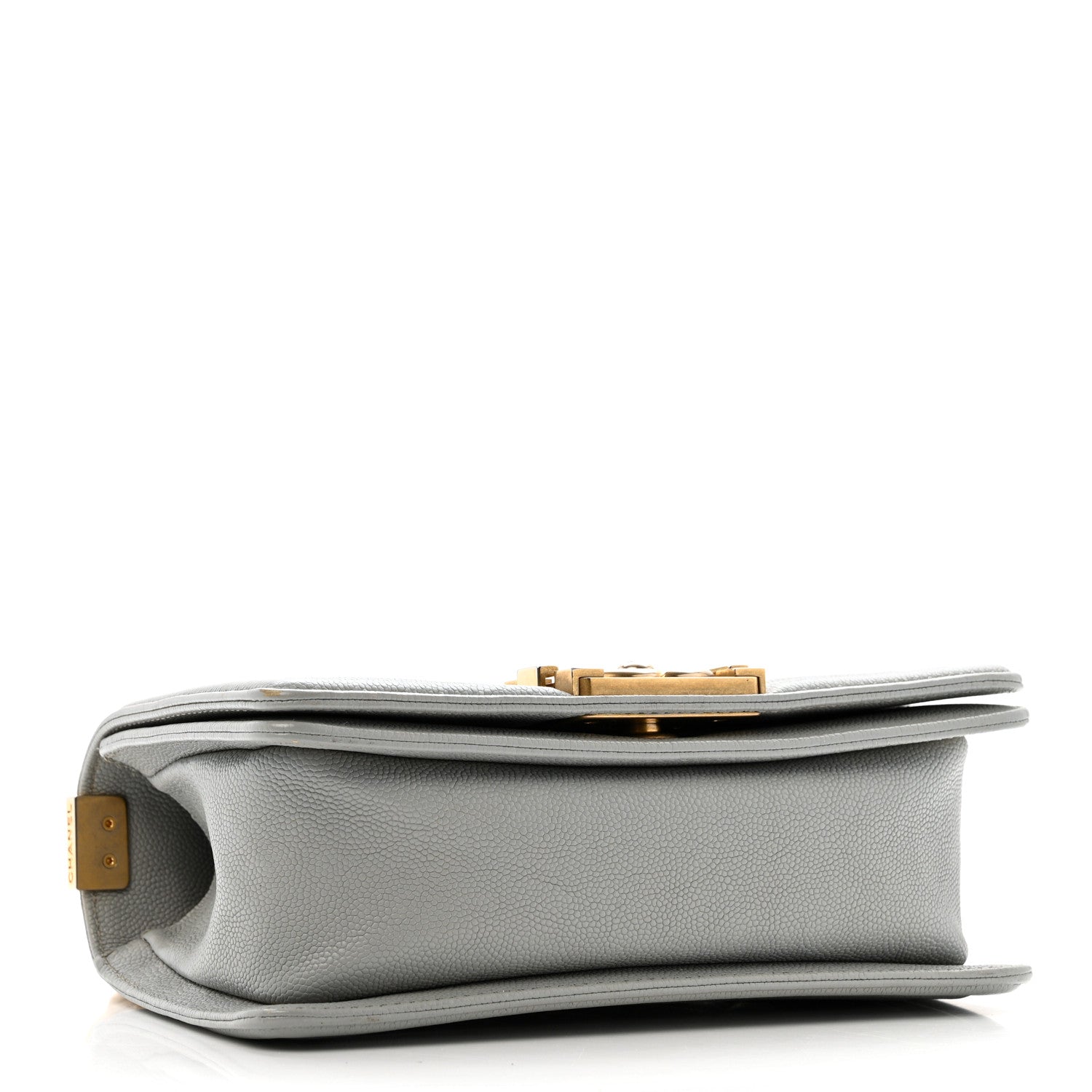 Chanel Caviar Quilted Small Boy Flap Light Grey
