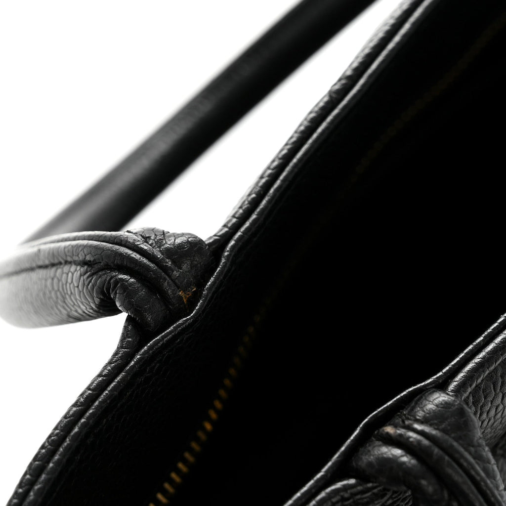 Chanel Caviar Quilted Medallion Tote Black