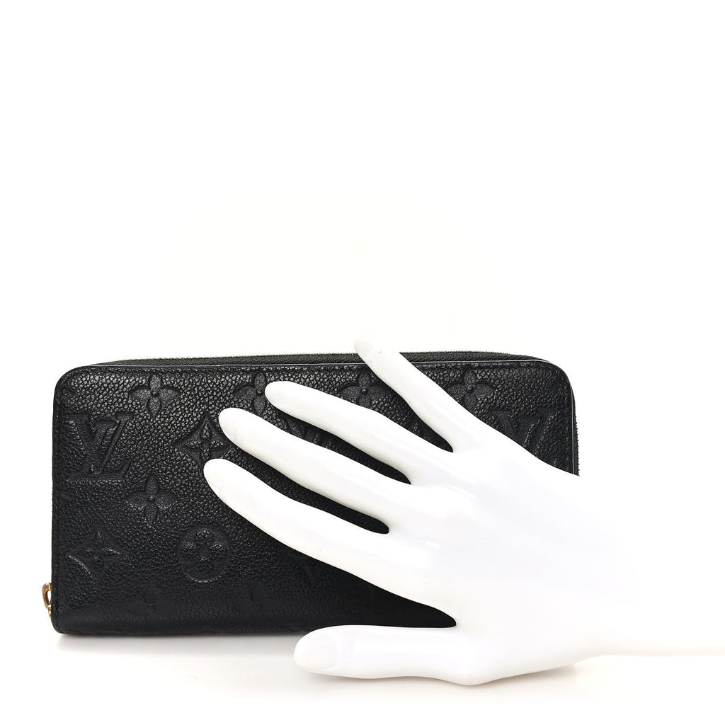 Louis Vuitton Empreinte Zippy Wallet Black