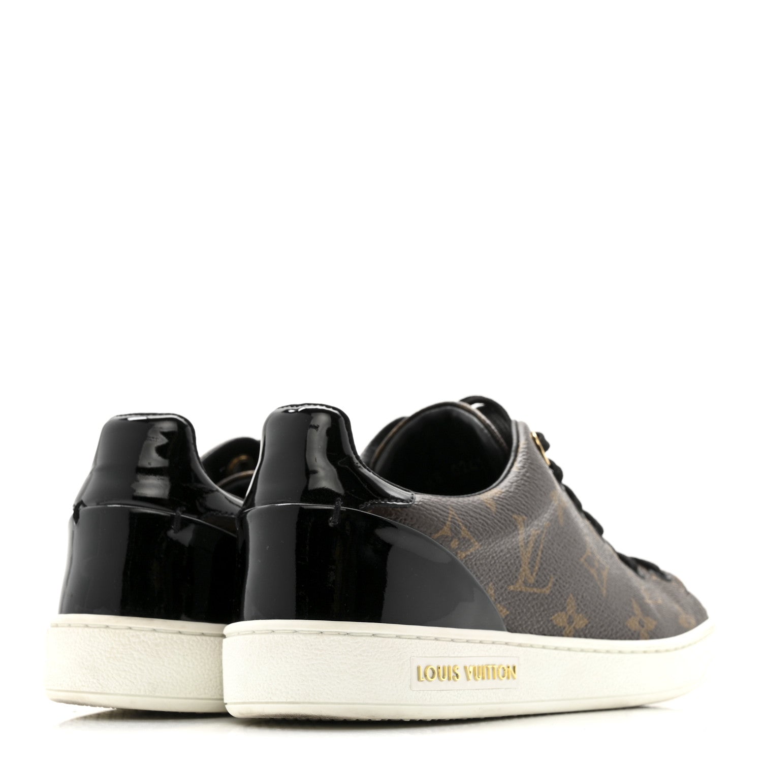 Louis Vuitton Patent Monogram Frontrow Sneakers 36.5
