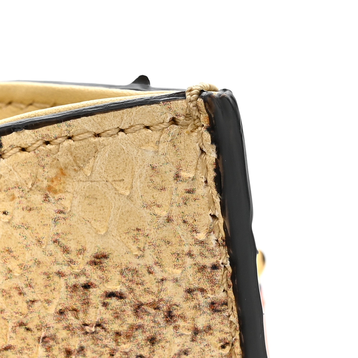 Gucci Snakeskin Mini Diana Tote Bag Beige