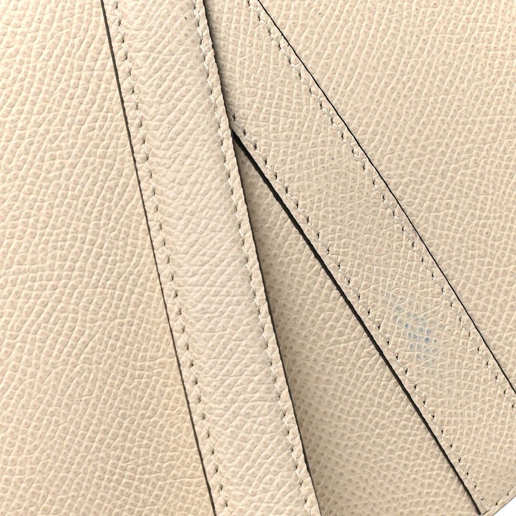 Christian Dior Grained Calfskin Saddle Bag With Strap Latte