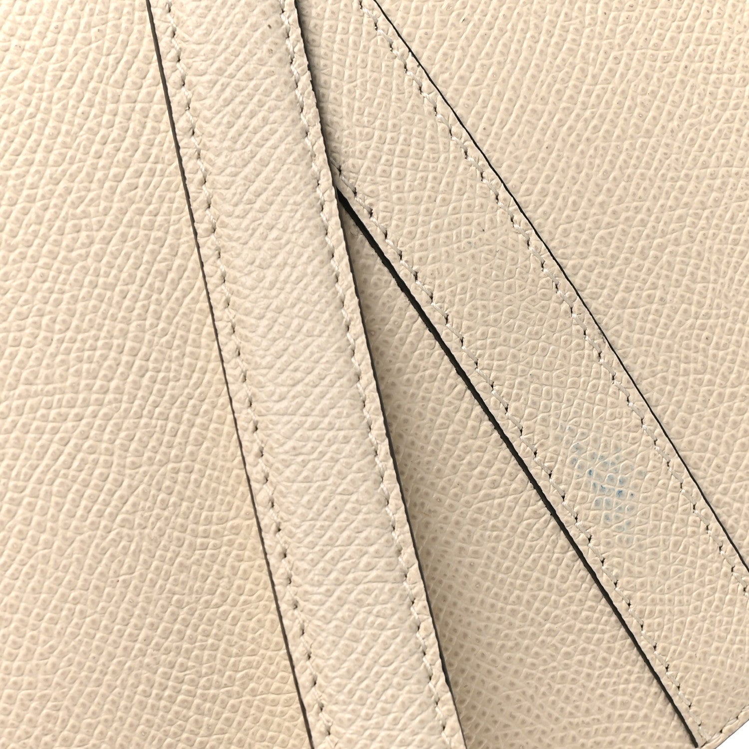 Christian Dior Grained Calfskin Saddle Bag With Strap Latte