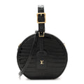 Louis Vuitton Crocodile Petite Boite Chapeau Black