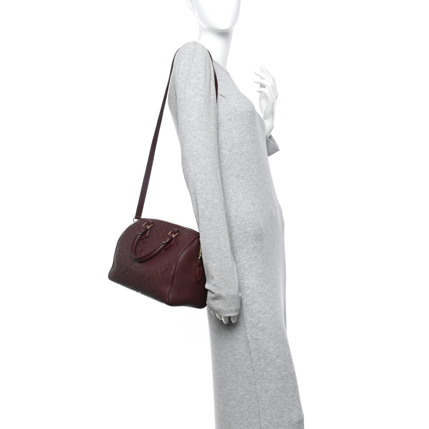 Louis Vuitton Empreinte Monogram Giant Speedy Bandouliere 25 Wine
