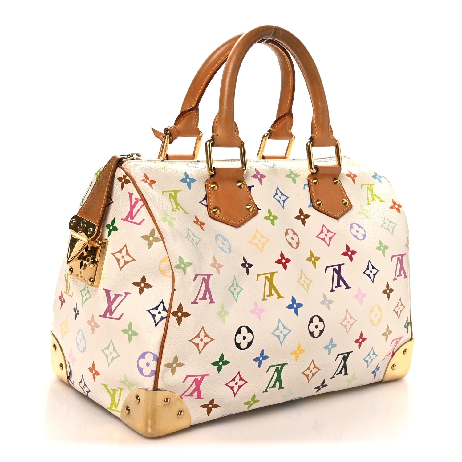 Louis Vuitton Monogram Multicolor Speedy 30 White