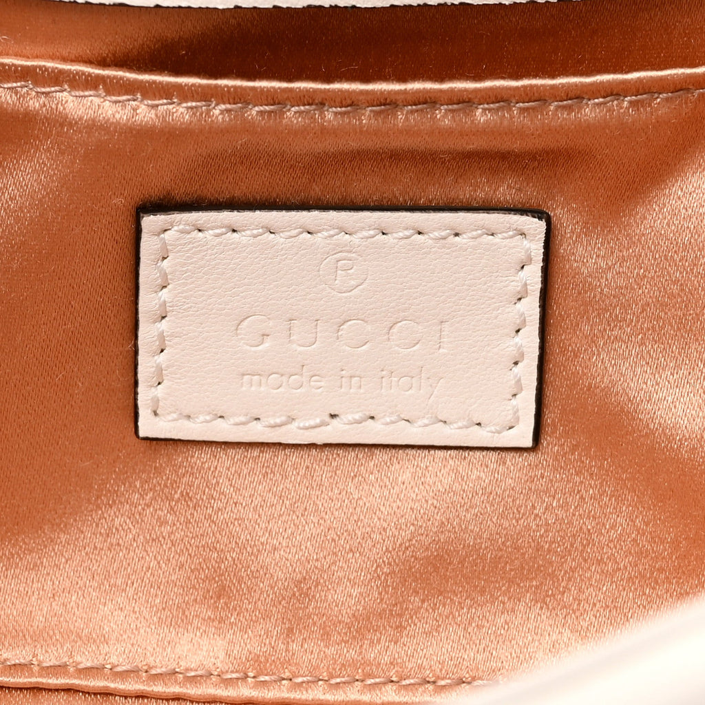 Gucci Nappa Vertical Matelasse Small Maxi Horsebit Chain Shoulder Bag Great White