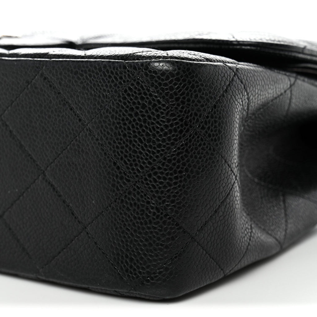 Chanel Caviar Quilted Jumbo Double Flap Black
