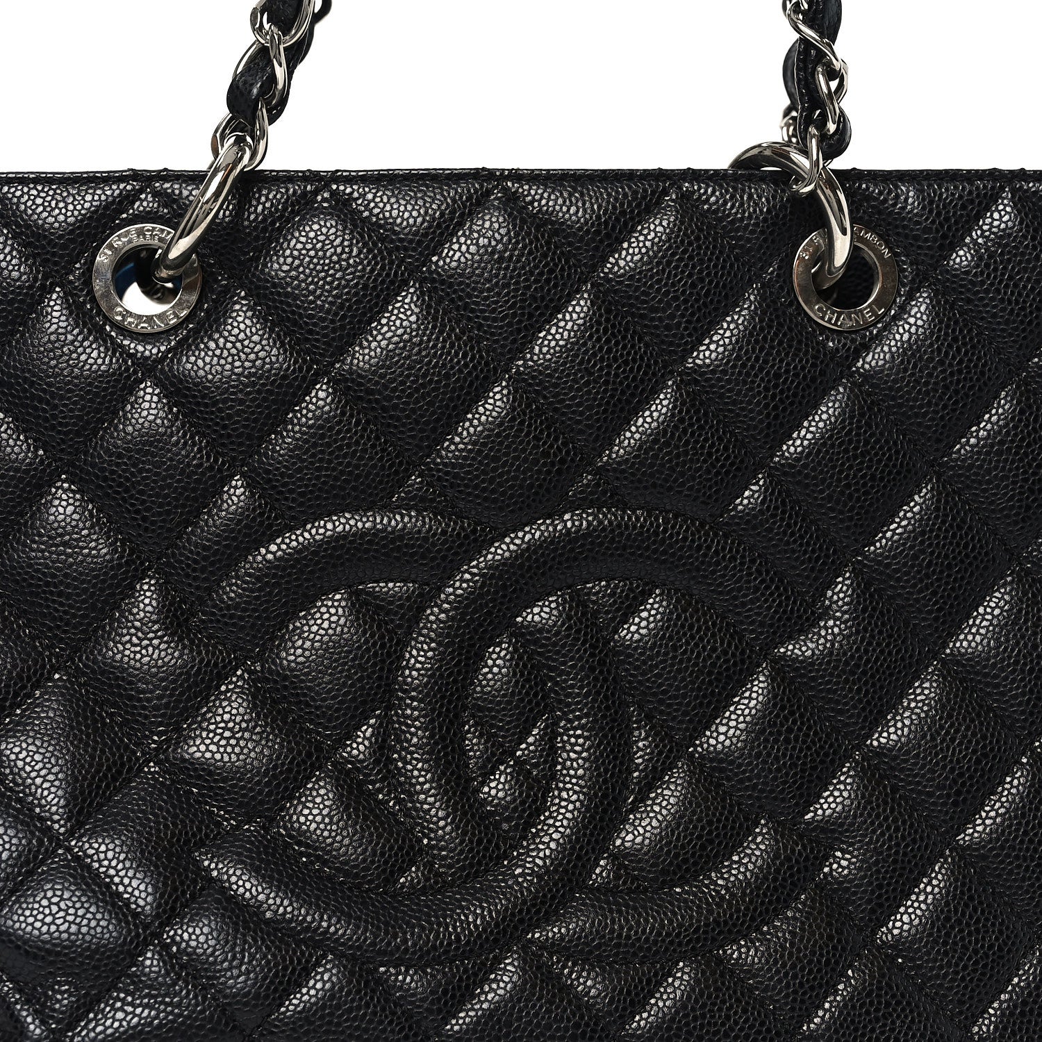 Chanel Caviar Quilted XL Grand Shopping Tote GST Black