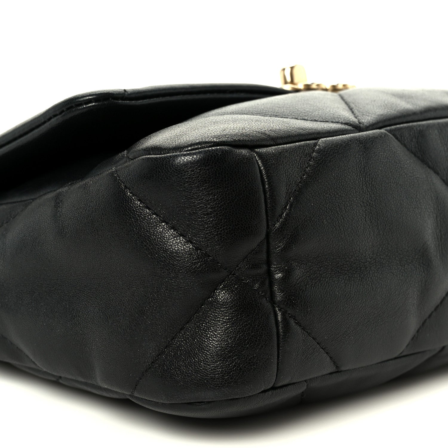 Chanel Lambskin Quilted Medium Chanel 19 Flap Black