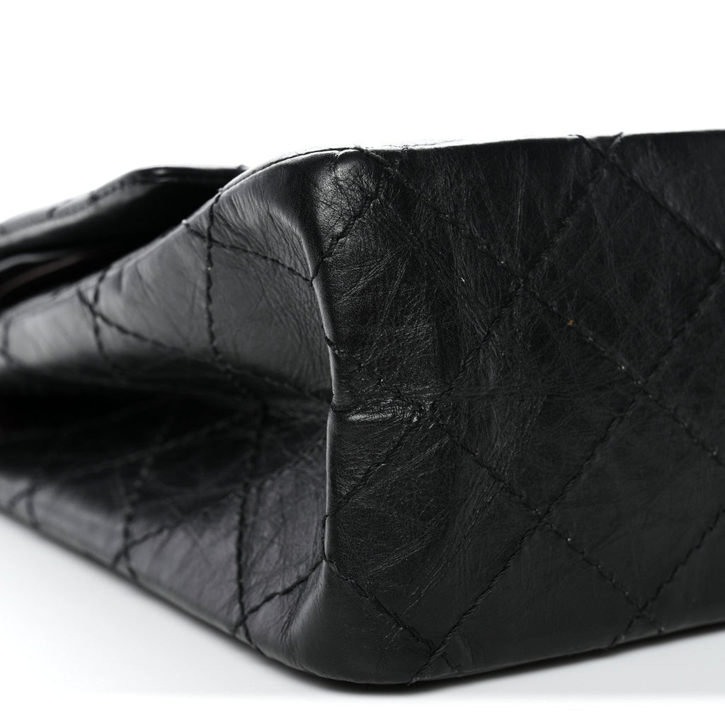 Chanel Aged Calfskin Quilted 2.55 Reissue 226 Flap Black