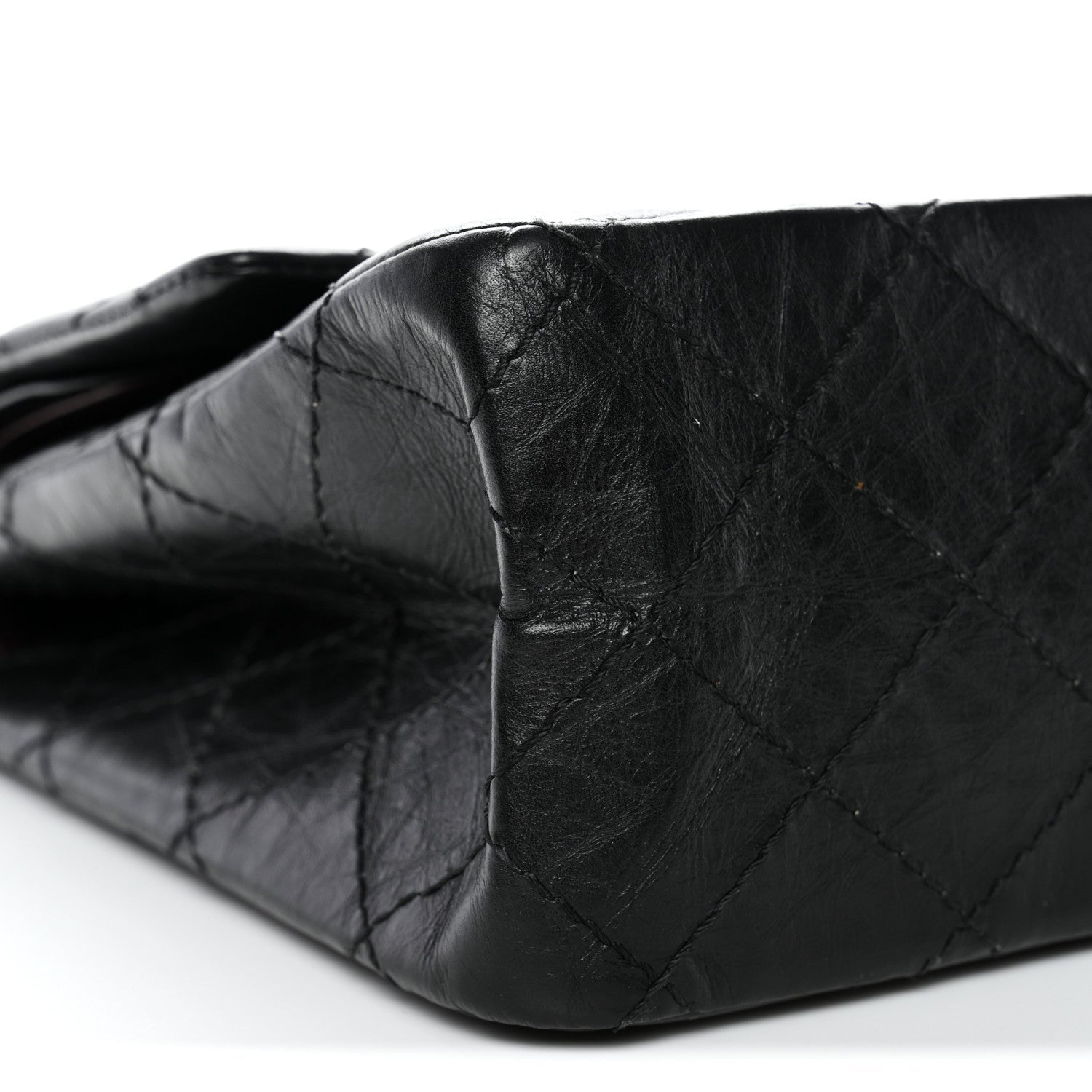 Chanel Aged Calfskin Quilted 2.55 Reissue 226 Flap Black