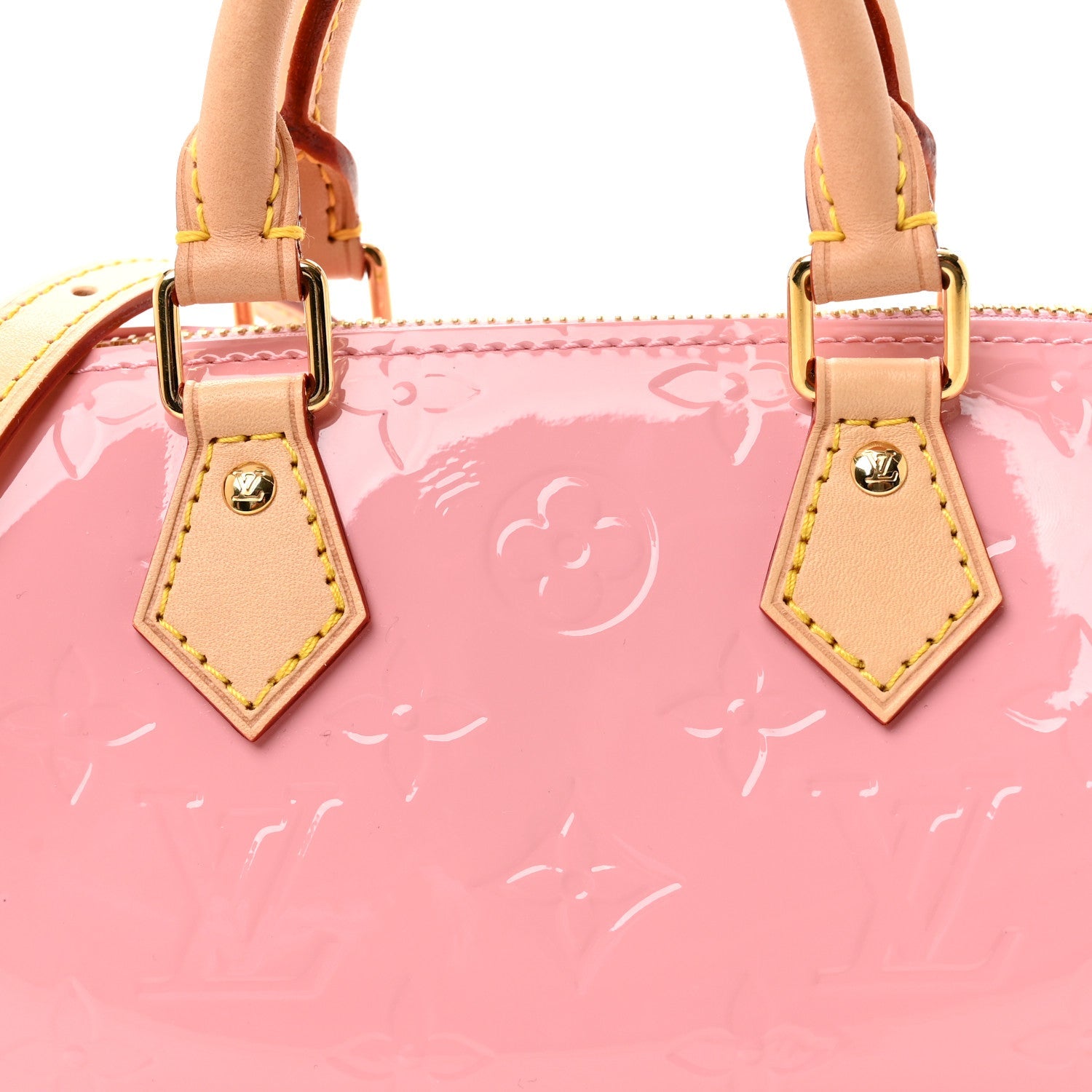 Louis Vuitton Vernis Monogram Nano Speedy Mochi Pink