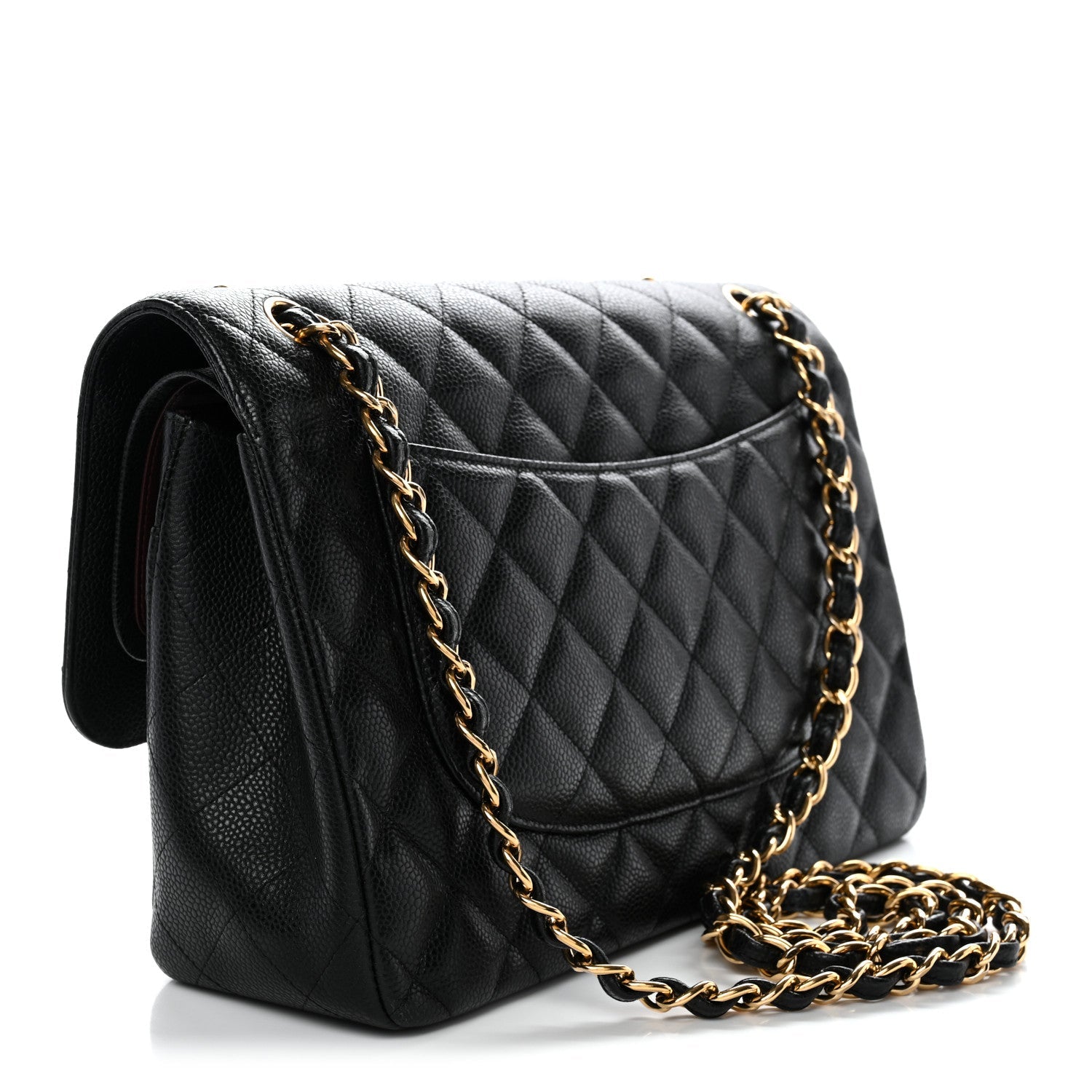 Chanel Caviar Quilted Jumbo Double Flap Black