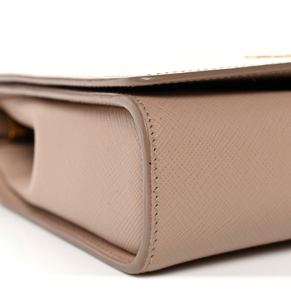 Prada Saffiano Chain Crossbody Bag Cipria