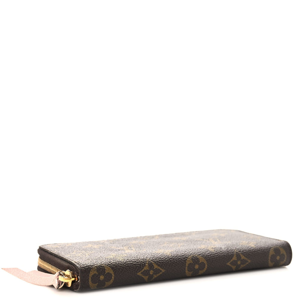 Louis Vuitton Monogram Clemence Wallet Rose Ballerine