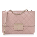 Chanel Sheepskin Quilted Beauty Lock Flap Pink