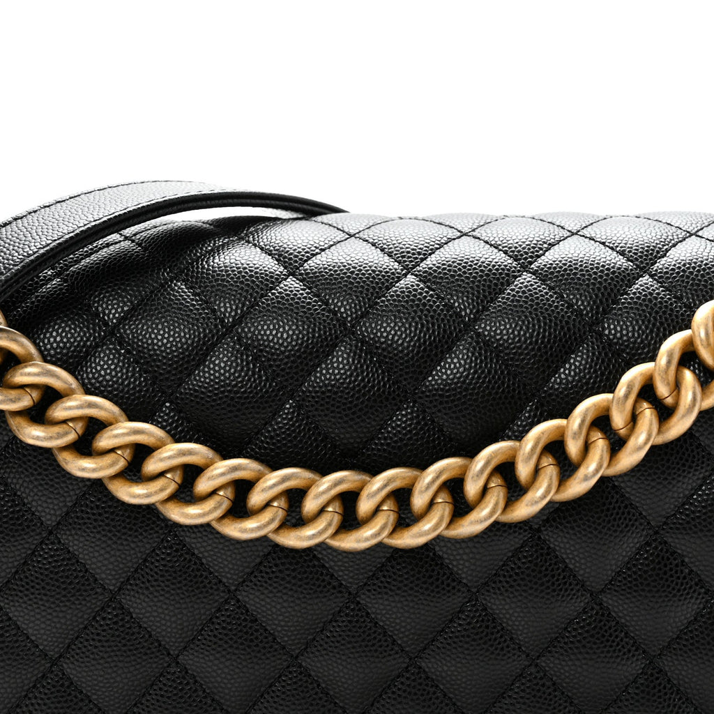 Chanel Caviar Quilted New Medium Boy Flap Black