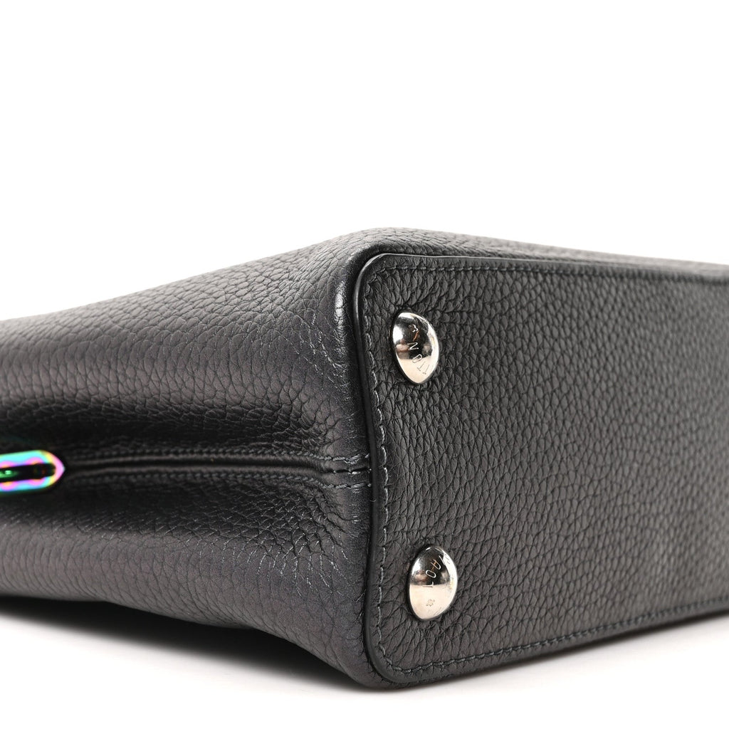 Louis Vuitton Taurillon Capucines BB Scarabeo Iridescent Black
