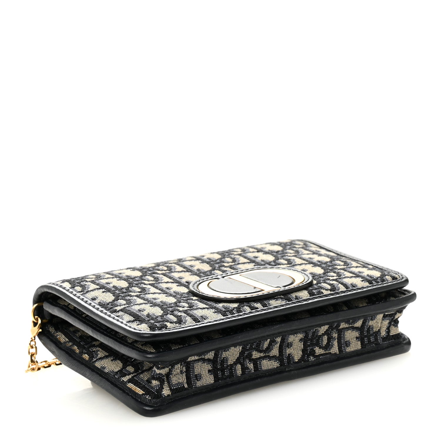 Christian Dior Oblique 30 Montaigne 2-In-1 Pouch Blue