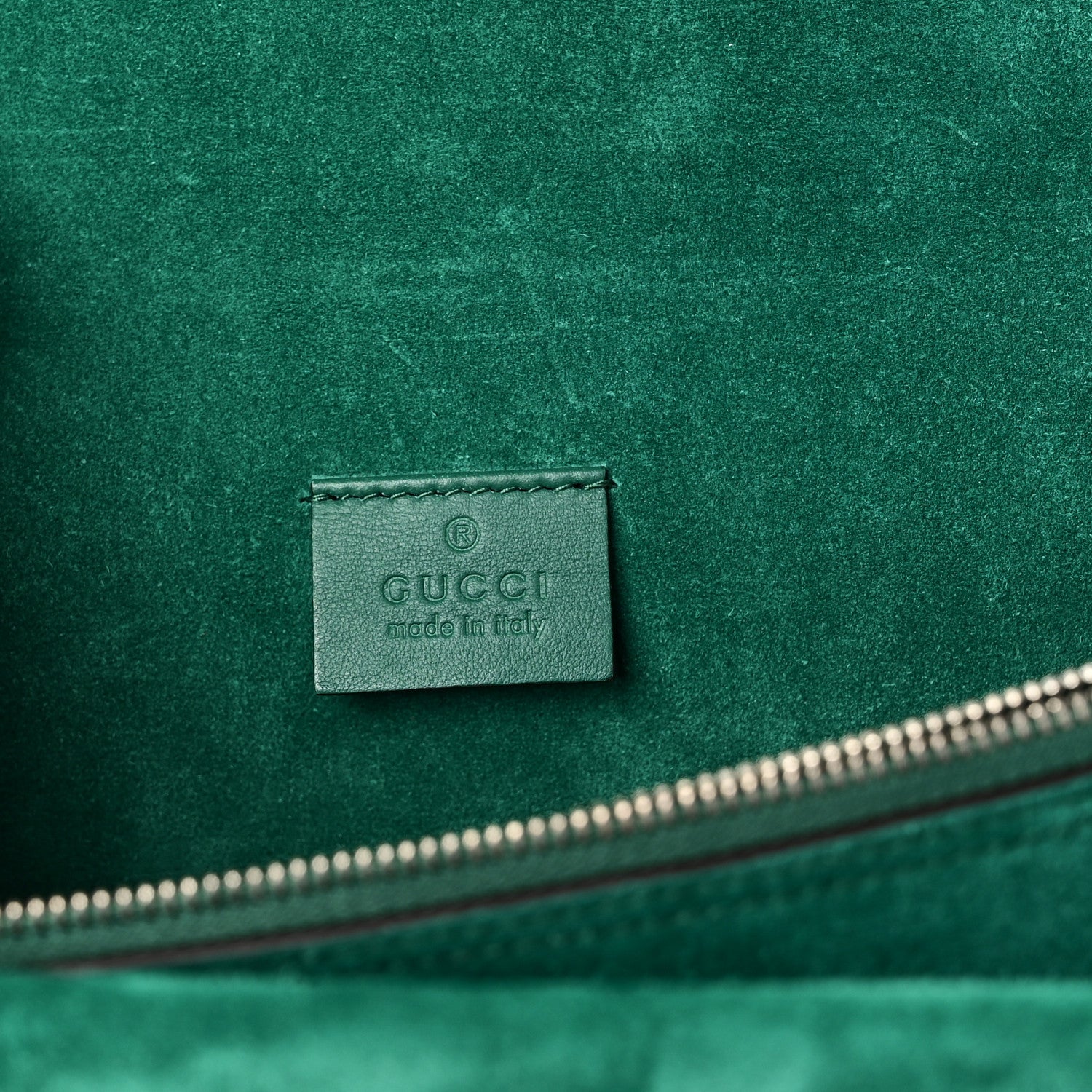 Gucci GG Supreme Monogram Embroidered Medium Dionysus Shoulder Bag Emerald