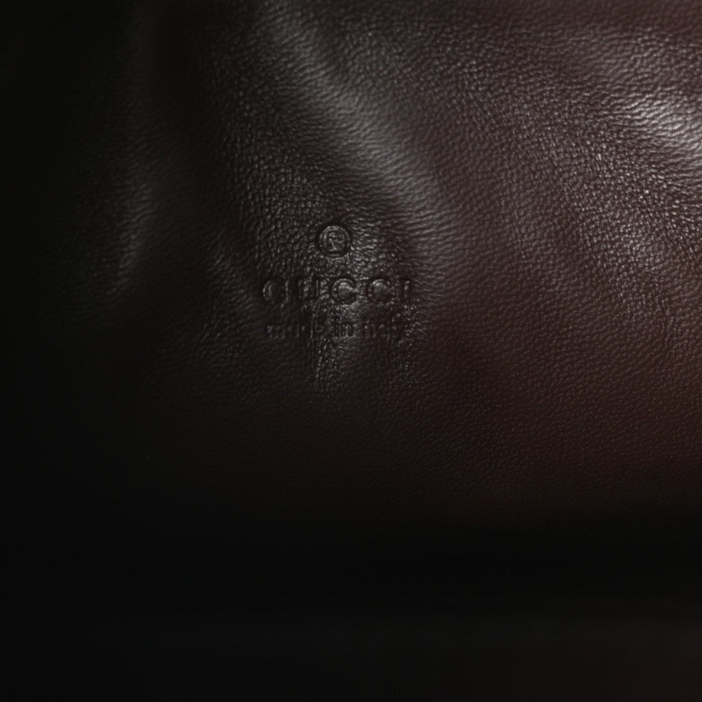 Gucci GG Suede B Medium Shoulder Bag Brown