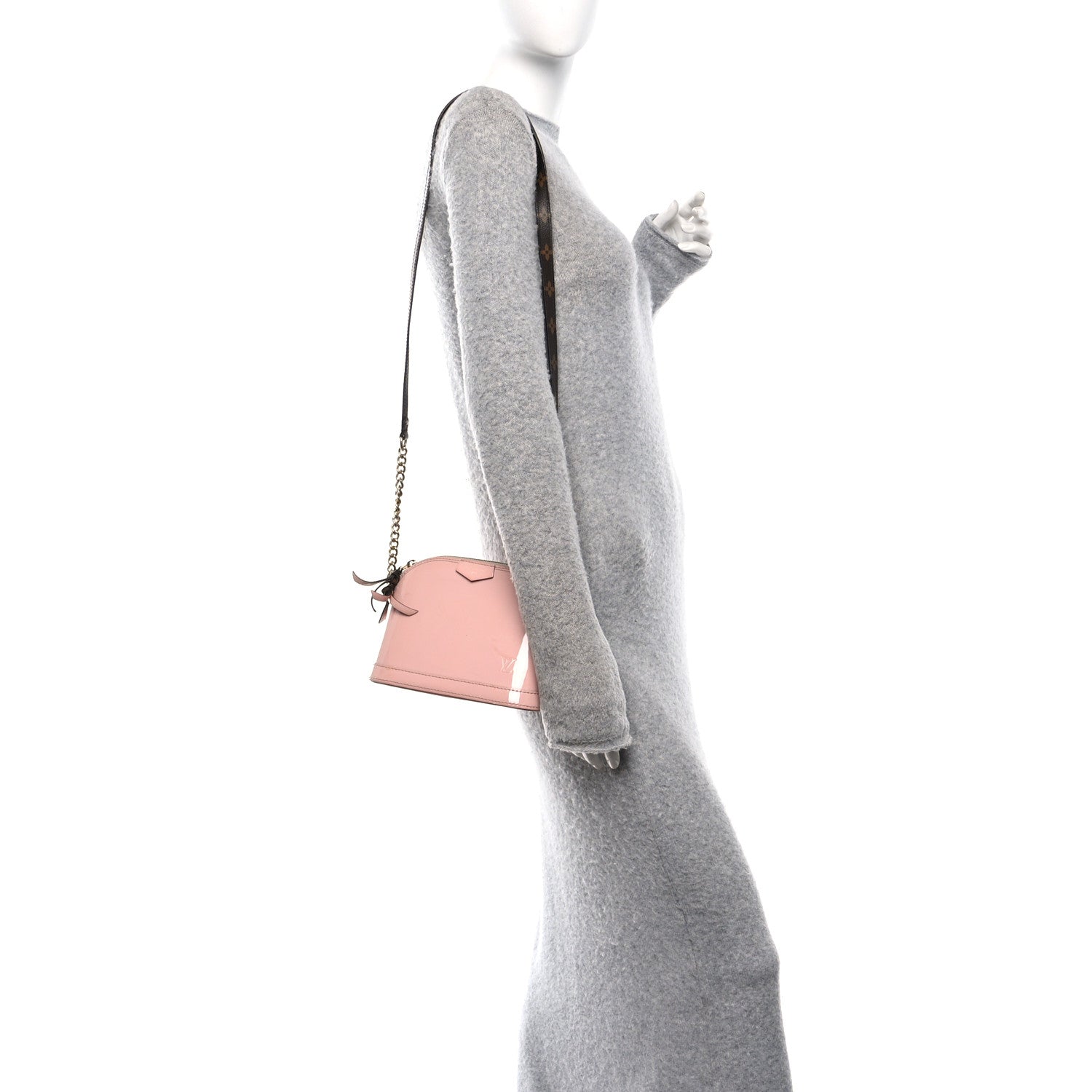 Louis Vuitton Vernis Monogram Alma Mini Rose Ballerine
