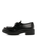 Prada Spazzolato Metal Triangle Logo 50mm Loafers 40.5 Black